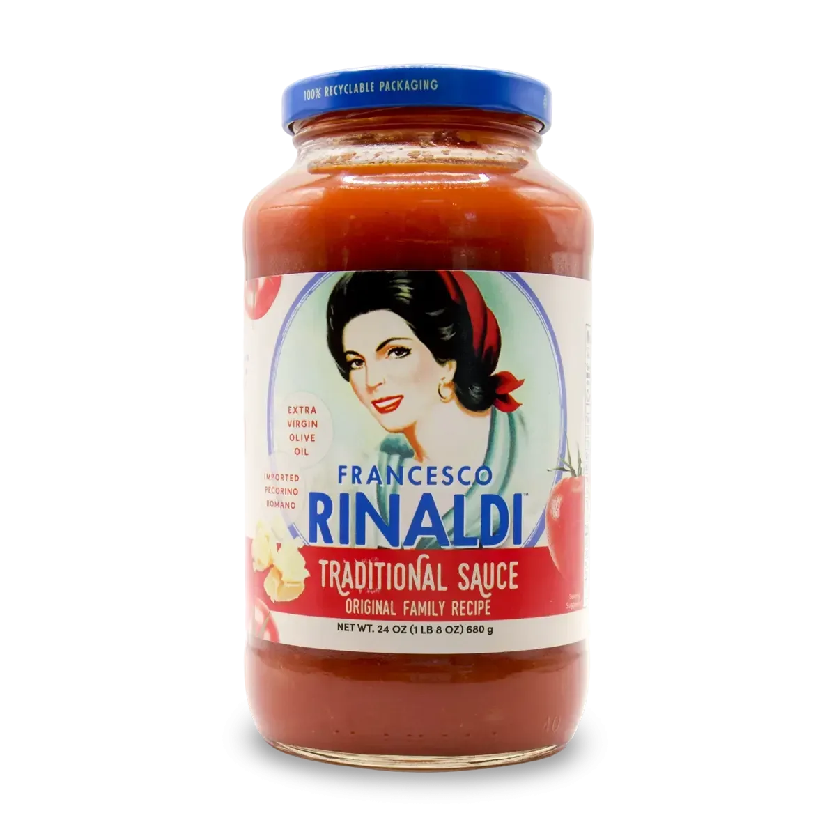 Jar of Francesco Rinaldi Red Sauce, Traditional - Original Family Recipe