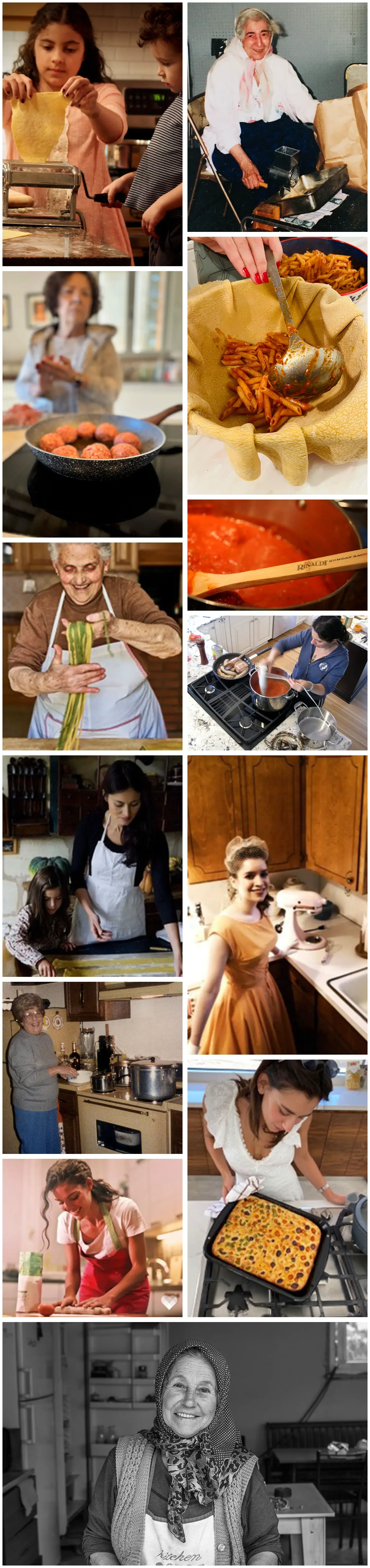 Collage of photographs featuring Francesco Rinaldi's "Muse"